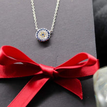 Load image into Gallery viewer, Crystal Eye Sterling Silver Pendant - Étoiles Jewelry