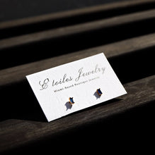 Load image into Gallery viewer, Blue Spinel Mini-Baguette Earrings - Étoiles Jewelry