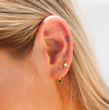 Load image into Gallery viewer, Blue Spinel Mini-Baguette Earrings - Étoiles Jewelry