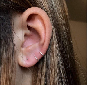 Petite Mini-Hoop Earrings - Étoiles Jewelry