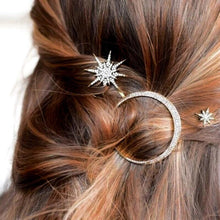 Load image into Gallery viewer, Star & Moon Barrettes (3-Piece Set) - Étoiles Jewelry