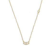 Load image into Gallery viewer, Swarovski Crystal 'Mini-Eye' Sterling Silver Choker - Étoiles Jewelry