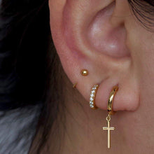 Load image into Gallery viewer, Baby Mini-Hoop Open Earrings (Adjustable) - Étoiles Jewelry