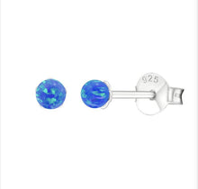 Load image into Gallery viewer, Baby Opal Stud Earrings - Étoiles Jewelry