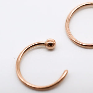 Baby Mini-Hoop Open Earrings (Adjustable) - Étoiles Jewelry