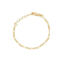 Load image into Gallery viewer, 18k Dainty Figaro Chain Bracelet - Étoiles Jewelry
