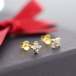 18k Gold Bebesita Flower Earrings - Étoiles Jewelry