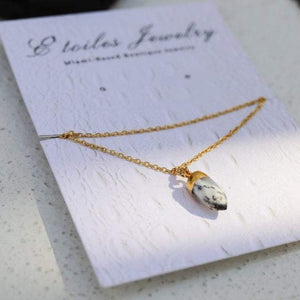 Handmade Dendritic Opal Necklace - Étoiles Jewelry