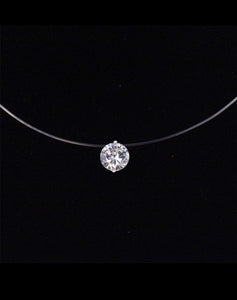 Floating Crystal Necklace - Étoiles Jewelry