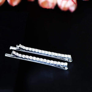 Two-Piece Set of Crystal Rhinestone Hairpins - Étoiles Jewelry