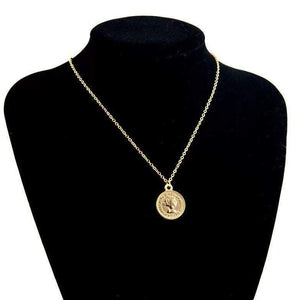 14k Gold Reversible Coin Necklace - Étoiles Jewelry