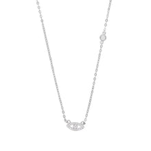 Load image into Gallery viewer, Swarovski Crystal &#39;Mini-Eye&#39; Sterling Silver Choker - Étoiles Jewelry
