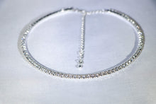 Load image into Gallery viewer, Single-Strand Silver Crystal Choker - Étoiles Jewelry
