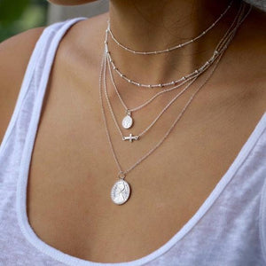 Mini Elizabeth Coin Necklace - Étoiles Jewelry