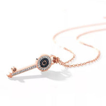Load image into Gallery viewer, Swarovski Crystal Key Necklace - Étoiles Jewelry
