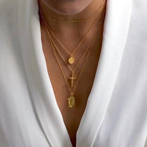 Mini Elizabeth Coin Necklace - Étoiles Jewelry