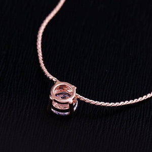 Essential Rose Gold Crystal Necklace - Étoiles Jewelry