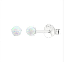 Load image into Gallery viewer, Baby Opal Stud Earrings - Étoiles Jewelry
