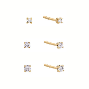 Little Twinkle Stud Earrings Set (Set of 6) - Étoiles Jewelry